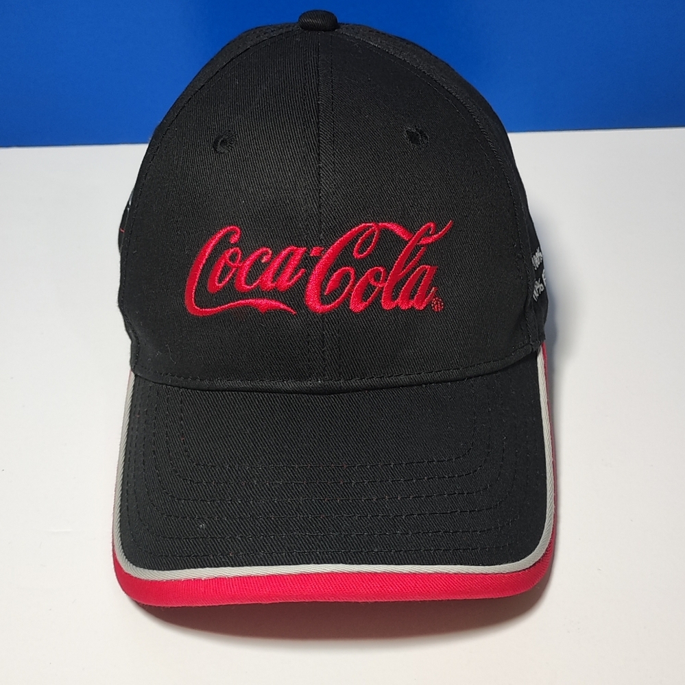 Coca-Cola Coje Cap Hat Black Red Trim Adjustable  Edition Statue Of Liverty